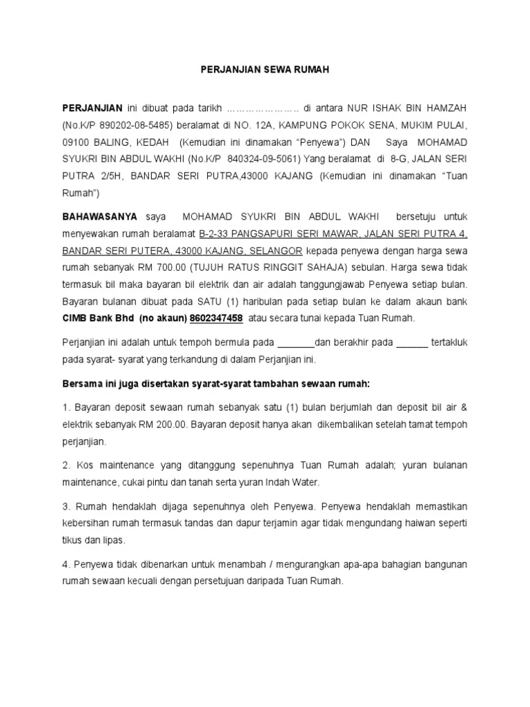 Cara Membuat Surat Perjanjian Sewa Rumah yang Praktis dan Aman