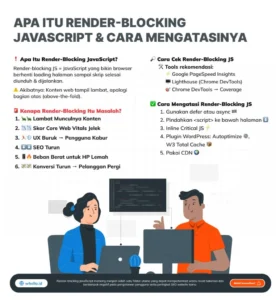 Cara optimasi JS render blocking untuk Performa Web Cepat