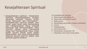 Pengaruh Spiritualitas Terhadap Tingkat Kesejahteraan Kesehatan Mental