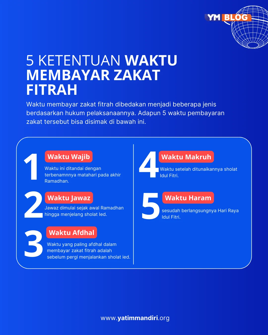 Waktu yang Paling Utama Membayar Zakat Fitrah